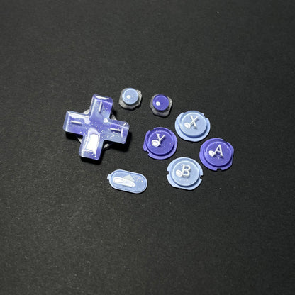 Blue Violet Pearl Resin Buttons for New Nintendo 3DS XL
