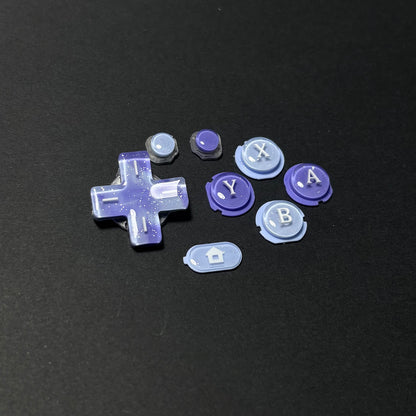 Blue Violet Pearl Resin Buttons for New Nintendo 3DS XL