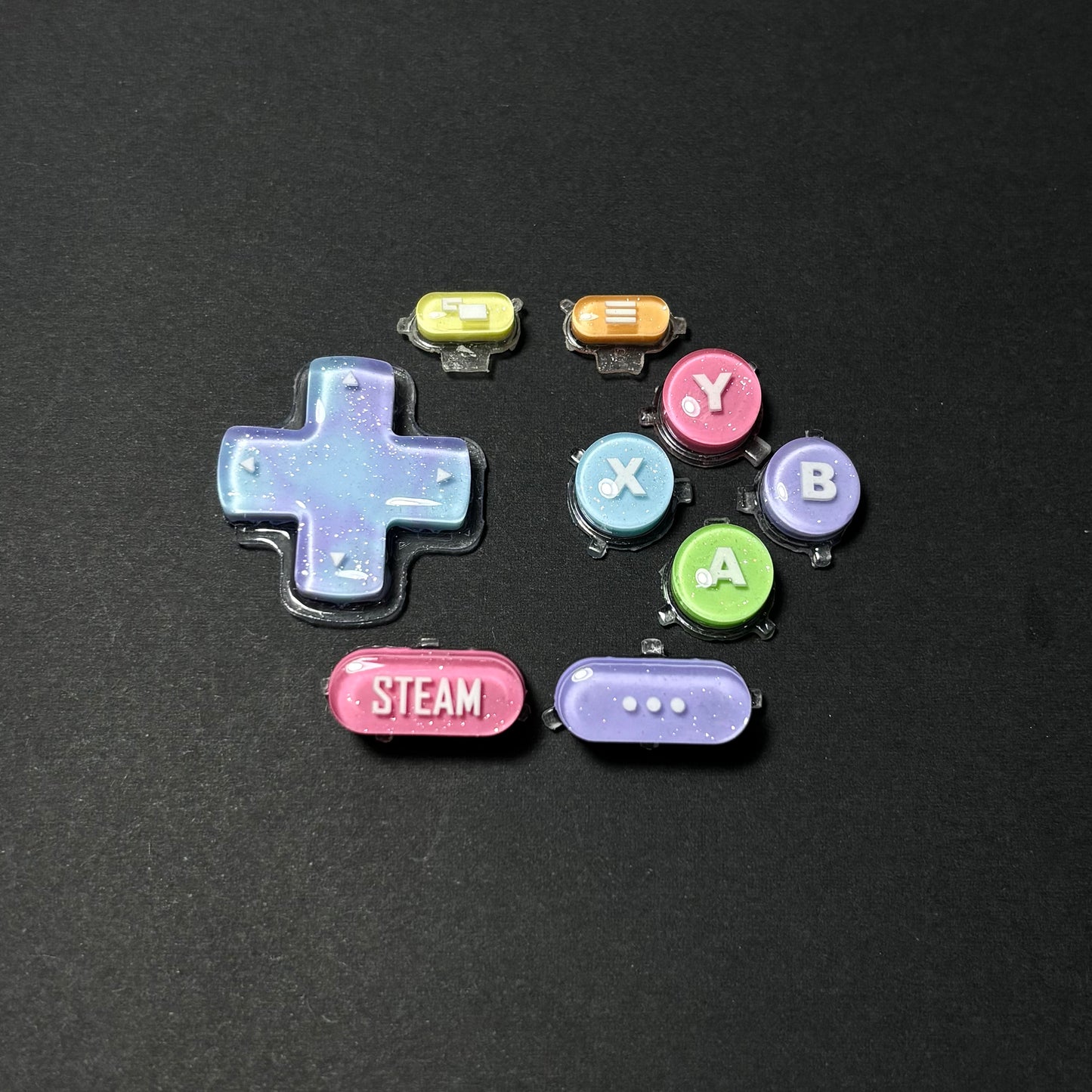 Rainbow Pearl Shimmer Custom Button for Steam Deck