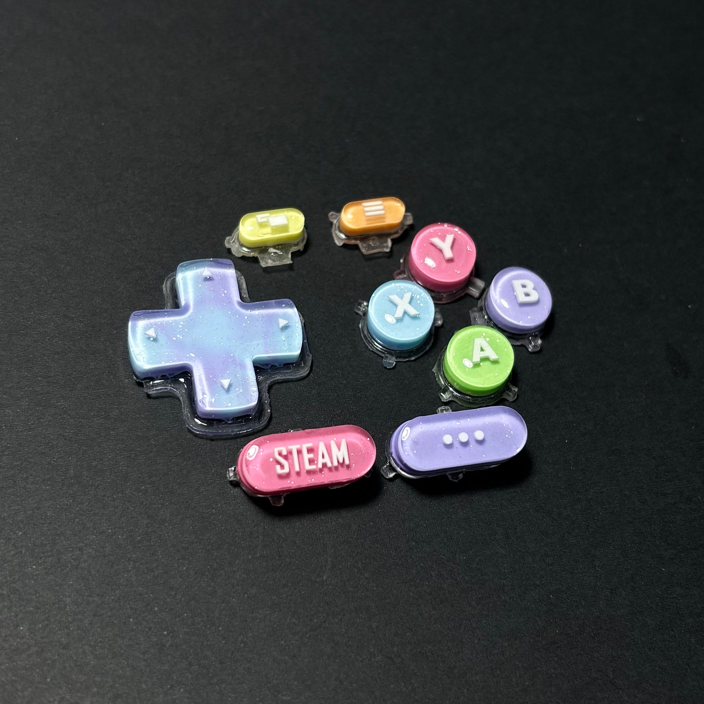 Rainbow Pearl Shimmer Custom Button for Steam Deck