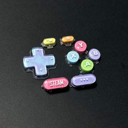 Rainbow Pearl Shimmer Custom Button for Steam Deck