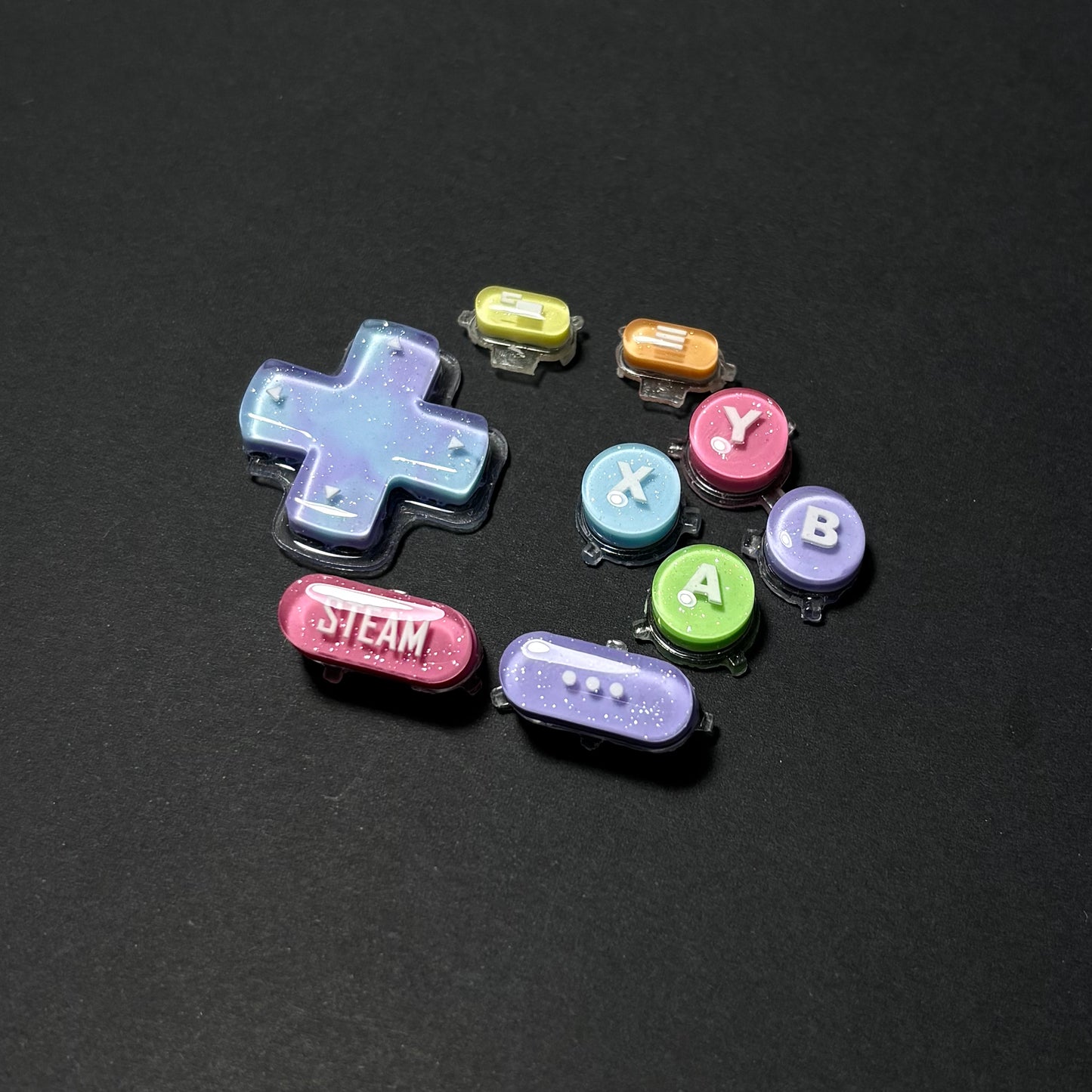 Rainbow Pearl Shimmer Custom Button for Steam Deck