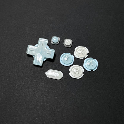 White & Blue Glitter Buttons for New Nintendo 3DS