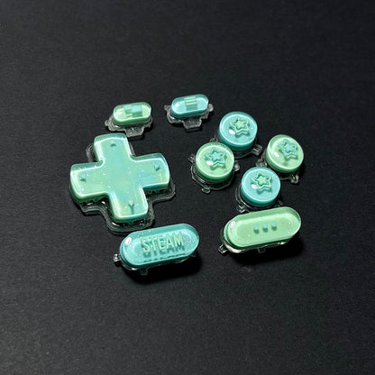 Teal Translucent Star Buttons for Steam Deck