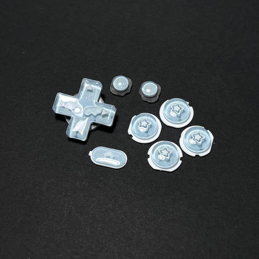 Blue Crystal Wing & Star Buttons for New Nintendo 3DS XL