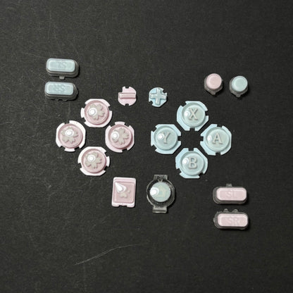 Pink & Blue Contrast Resin Buttons for Nintendo Switch