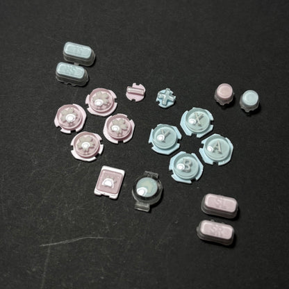 Pink & Blue Contrast Resin Buttons for Nintendo Switch